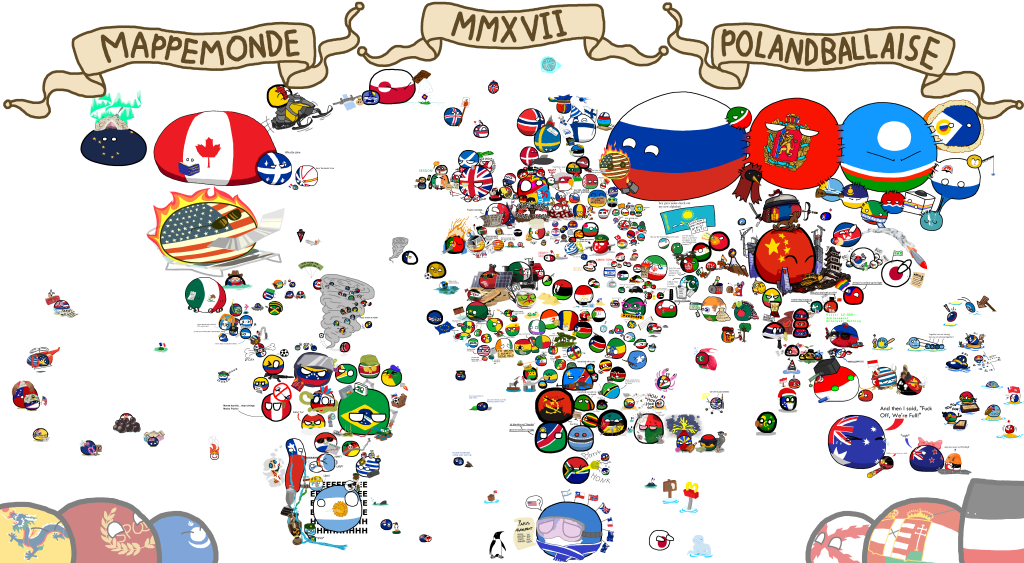 地理 世界のネタを面白く学べる 国旗の漫画 ポーランドボールとは 弐は壱よりも古い